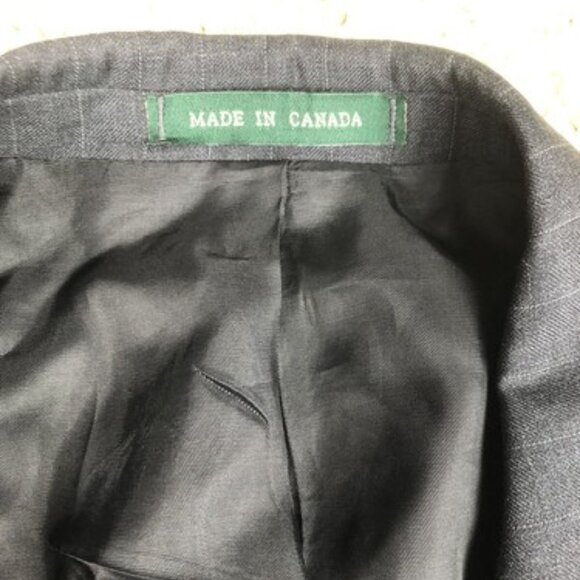 Lauren Ralph Lauren Wool Charcoal Button Suit Jacket Sports Coat Blazer 41R 35W - Picture 3 of 8